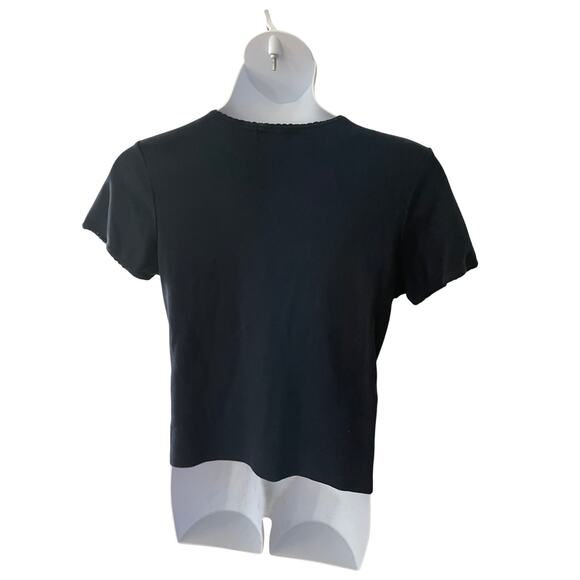 STYLE&CO, SIZE XL, BLACK, SHORT SLEEVE TOP - Picture 2 of 4